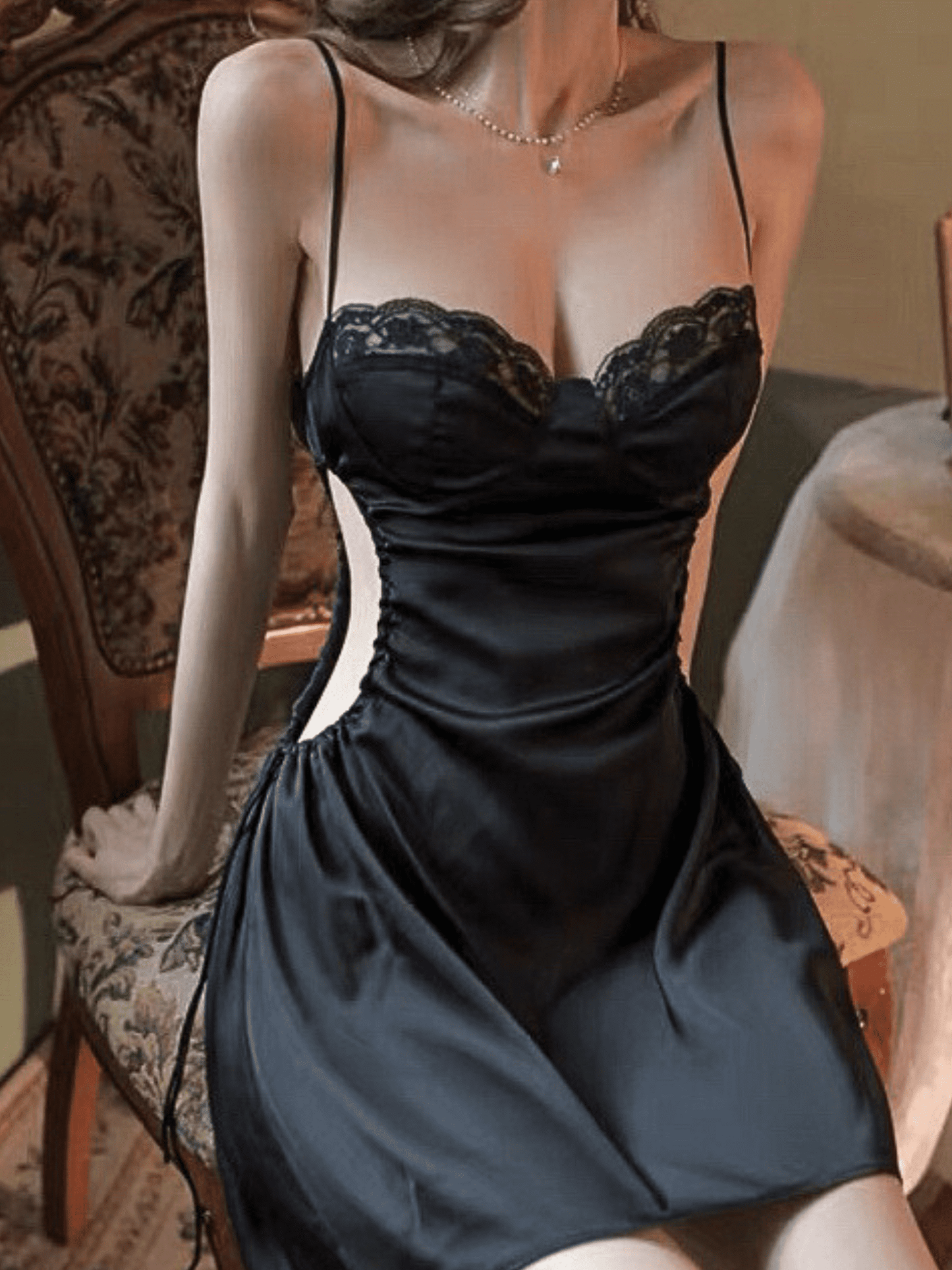 Vintage 90s Satin Slip Dress