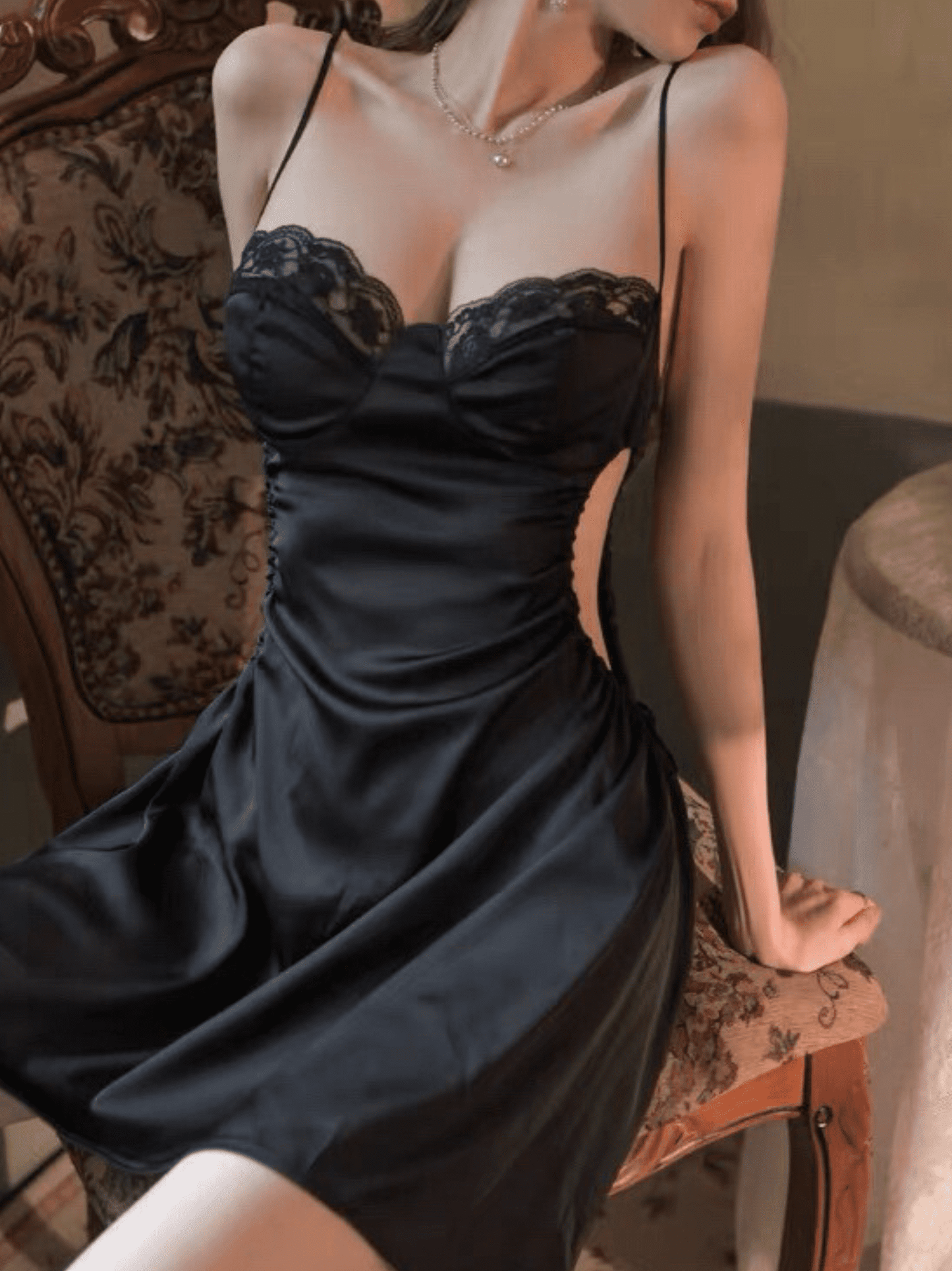 Vintage 90s Satin Slip Dress