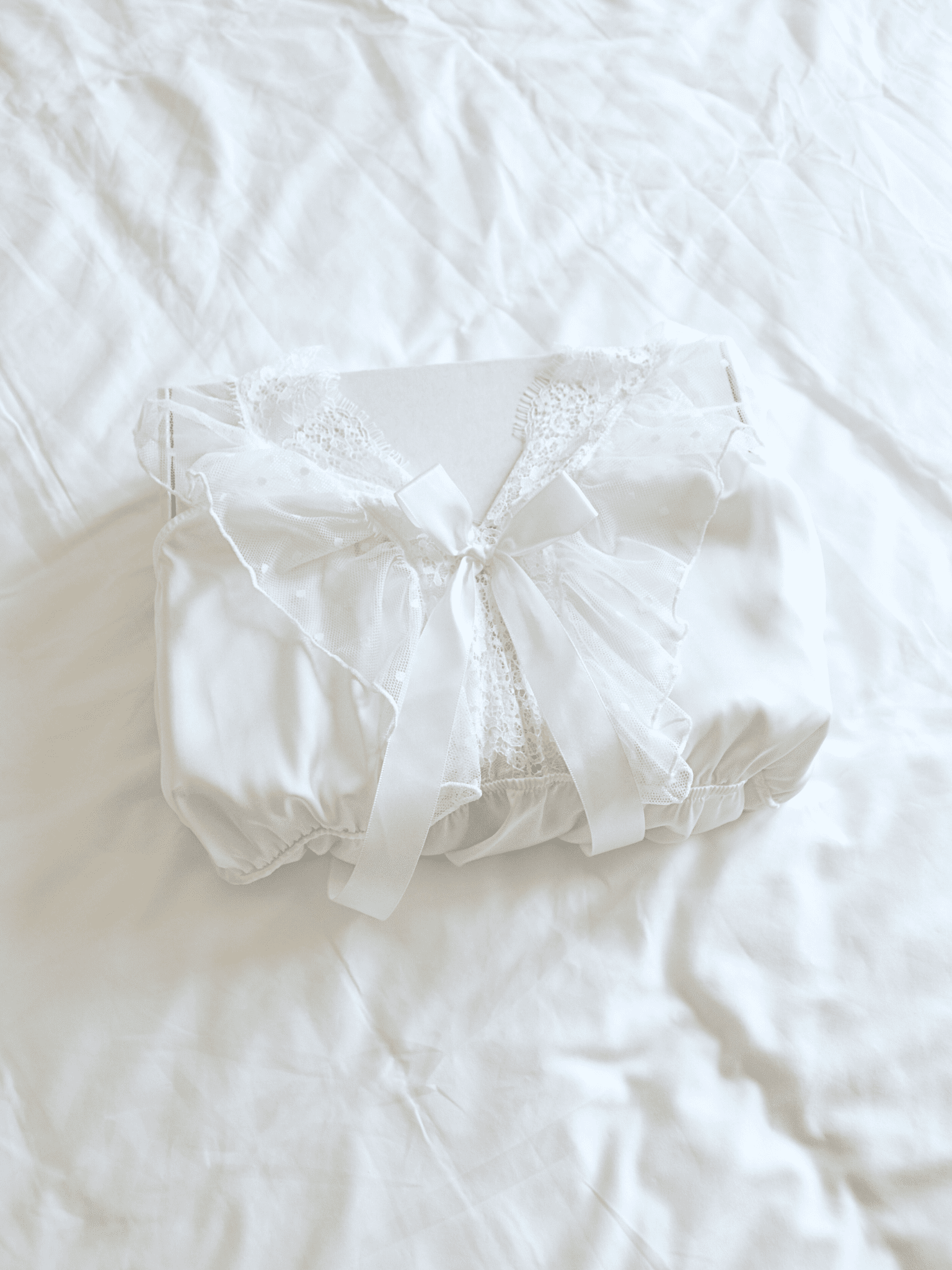 White Silk Nightgown 